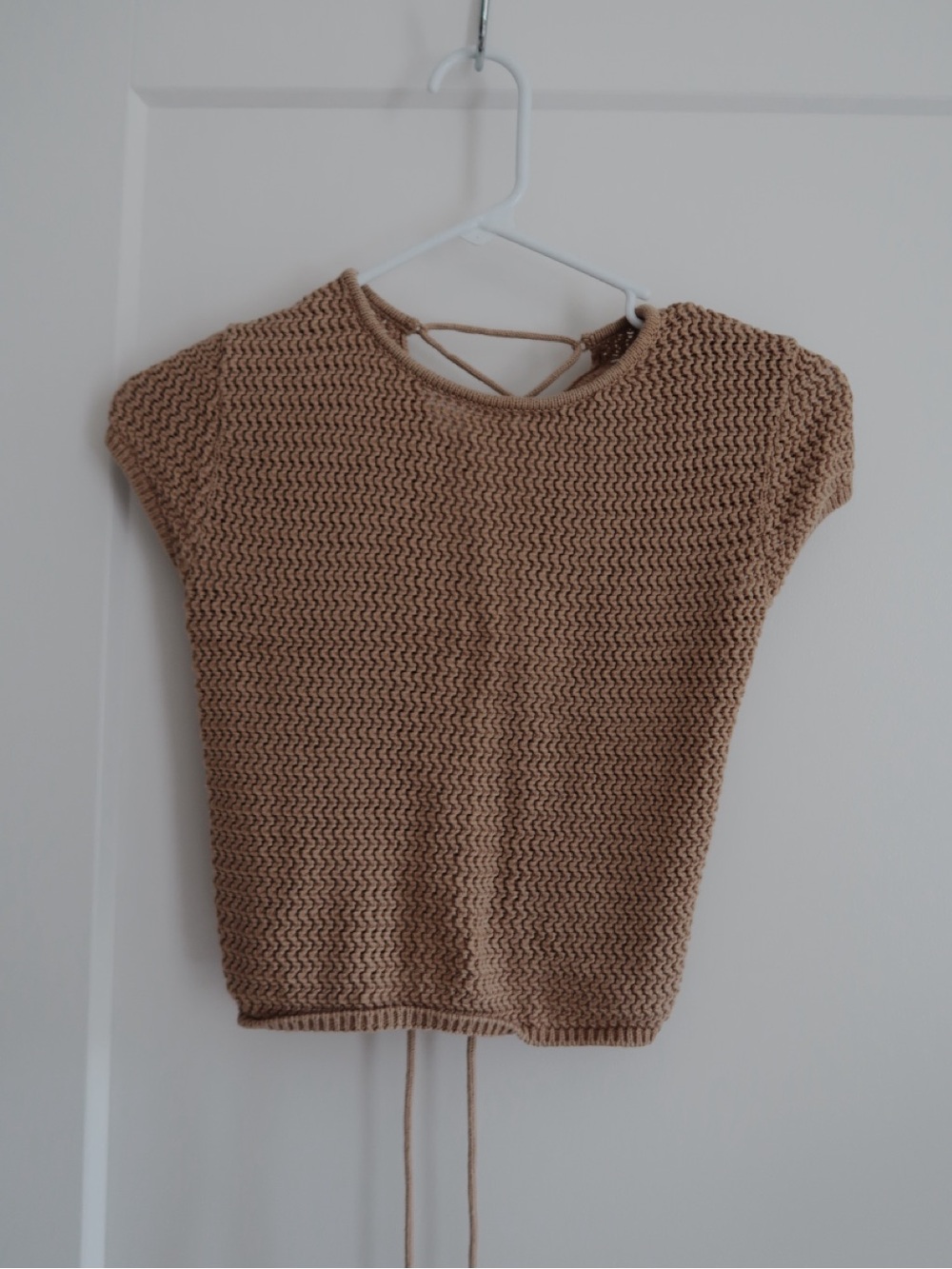 Reformation Grappa Open Knit Sweater Sand size XS